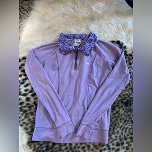 (Victoria Secret pink)  purple pull over half zip